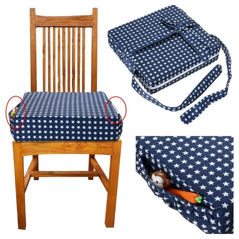 Adjustable Detachable Chair Mat Children Kids Dining Seat Heightening Pad