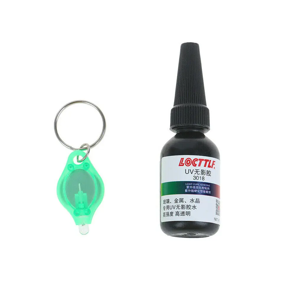 10ML UV 경화 투명 크리스탈 유리 액체 접착제, 고온 저취, 높은 투명도 및 접착력