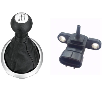 

1 Pcs Map Pressure Sensor Air for Toyota Durable & 1 Pcs 5 Speed Car Gear Shift Knob Lever Dust Cover