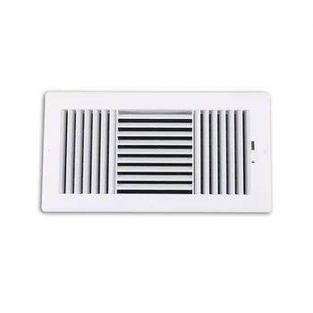 

Office 3-Way W14" x H6" Bright White Plastic Sidewall Ceiling Register Air Grille Air Vent Ventilation Grille Aeration Grille