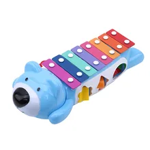 Дети музыкальные игрушки Детское пианино; Высококачественный музыкальный инструмент для обучения детей животных 8-Примечание стук клавиши пианино детский Обучающие звук игрушки подарок для малышей
