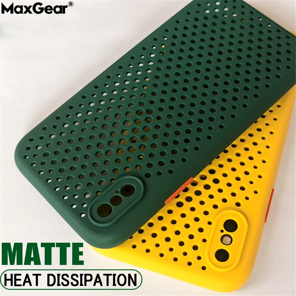 iphone 11 Pro Max phone case Ultra-thin Cooling Breathable Case For iPhone 12 Mini 11 Pro xs MAX XR X 6 6S 7 8 Plus SE Color Heat Dissipation Soft Back Cover phone cases for iphone 11 Pro Max 