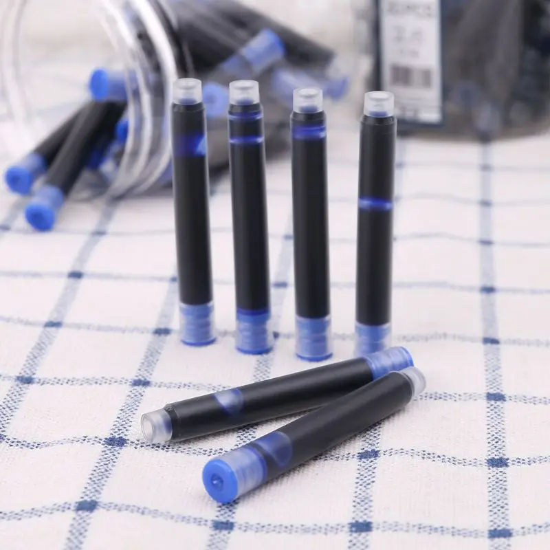 30 шт. Jinhao универсальная черная синяя авторучка чернила Sac картриджи 2,6 мм заправки школьные офисные канцелярские принадлежности X6HB