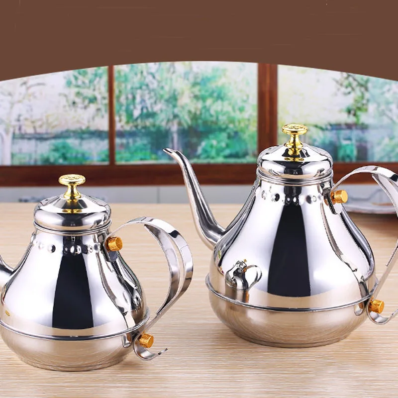 Thickened Kettle Stainless Steel Gooseneck With Filter Coffee Pot Cold Induction Cooker Universal Teapot | Дом и сад