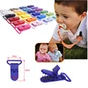 48Pcs Eco-friendly Plastic Baby Pacifier Clips Holder Mix Colors Dummy Soother Bib Suspender Clip Transparent 25MM Free Shipping 6