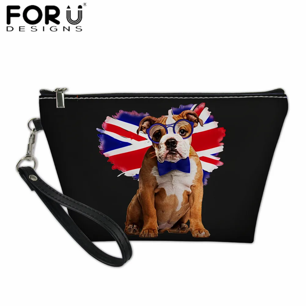 FORUDESIGNS/Сумка для макияжа с английским бульдогом, переносная Водонепроницаемая дорожная сумка для туалетных принадлежностей, женские сумки на молнии, женский косметический Чехол - Цвет: Z3840Z8