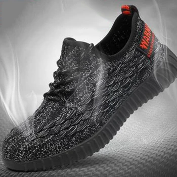 

Protective safety shoes labor insurance shoes men's steel toe caps puncture work shoes wear fashion casual safety shoes
