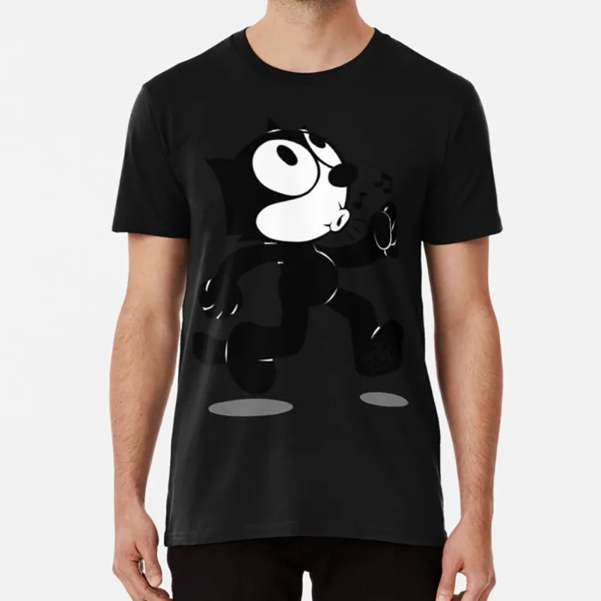Felix The Cat Футболка felix cat со смешными героями из мультфильмов |