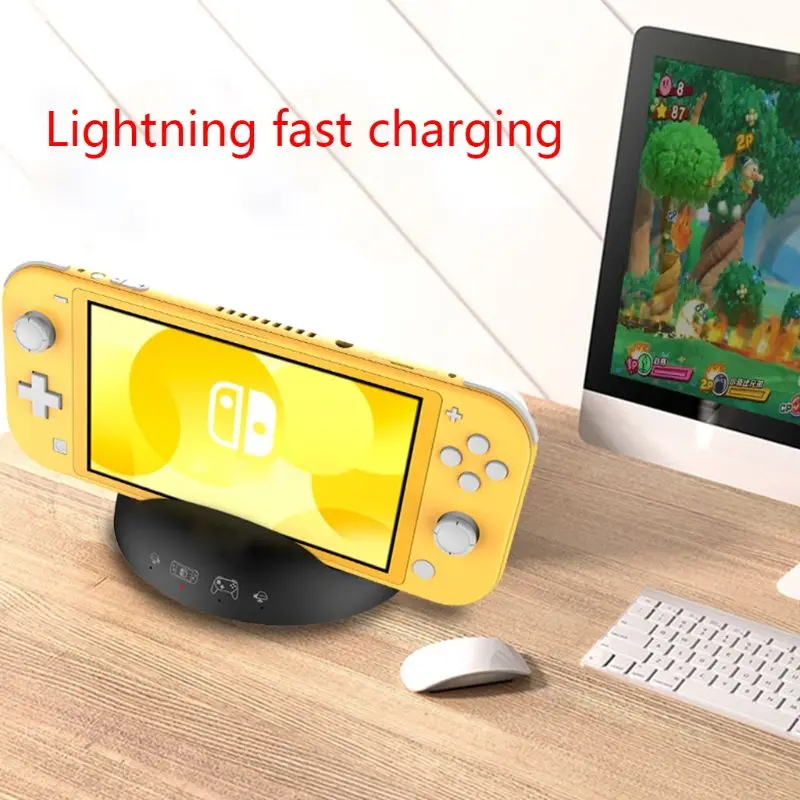 4 в 1 зарядная док-станция зарядное устройство для N-Switch/Switch Lite Host для Pro/JoyCon ручка Q39D