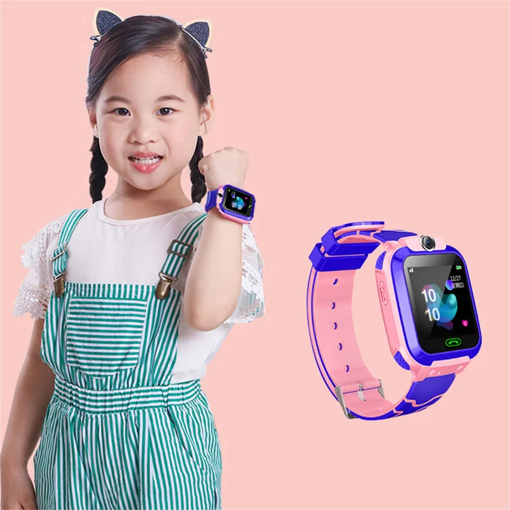 LBS Locator Tracker Waterproof Smart Kids Watch Telephone SOS Anti-Lost Remote shutdown Smartwatch relogio infantil Gifts