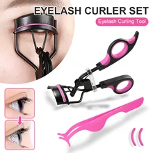 1Pc Eyelash Curler Tweezers Curved Handle Does Eyelashes Long-Lasting Curling Eye Makeup Eyelash Curler Curling Eyelashes Tools