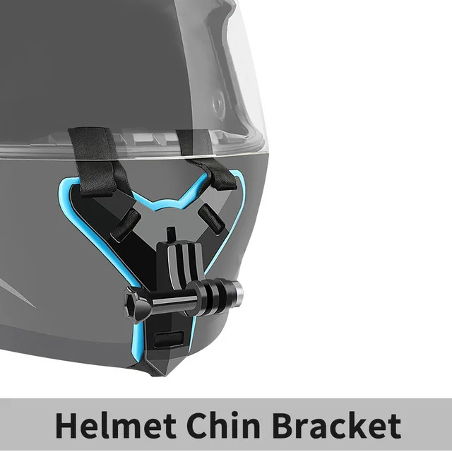 Helmet Chin Bracket SHOOT мотоциклетный шлем передний подбородок кронштейн держатель штатив крепление для GoPro Hero 7 6 5 черный Xiaomi Yi 4K Sjcam Eken Go Pro Hero 7 - Цвет: Helmet Chin Bracket