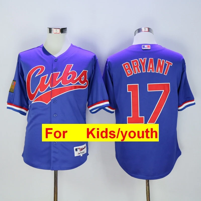 Молодежная майка Chicago Javier Baez Anthony Rizzo Kris Bryant Ryne Sandberg FLEX& Cool Base - Цвет: Цвет: желтый