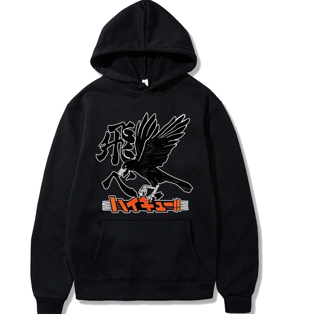 

Haikyuu Karasuno High School Anime Printing Long-Sleeved Men Hoodie Pocket Daily Casual Pullovers Graphic Hoodies