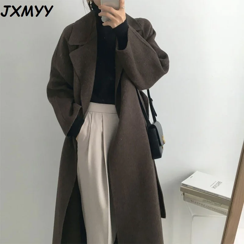 JXMYY французский ленивый стиль теплая Женская свежая зима 2020 классический пояс