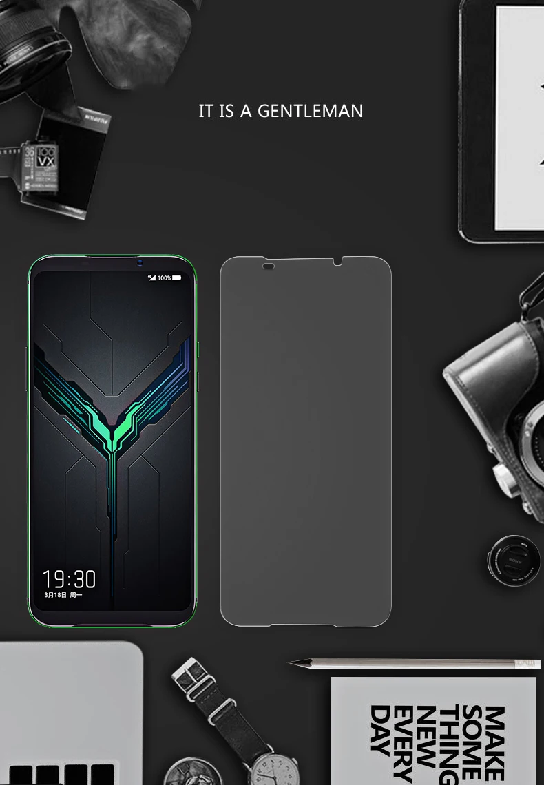 2 шт./лот, матовое закаленное стекло для Xiaomi Black Shark 1 2 pro, Защита экрана для Black Shark 2 Helo, защитное стекло(4 стиля