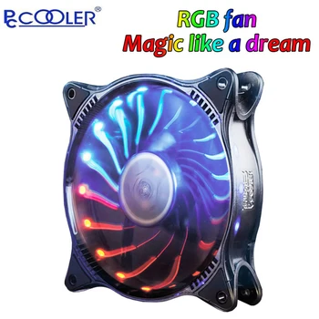 

Pccooler PC-SK120 Starry Sky 12cm Computer Case Cooling Fan Quiet RGB LED magic adjustable 120mm CPU Cooler Water Cooling Fan