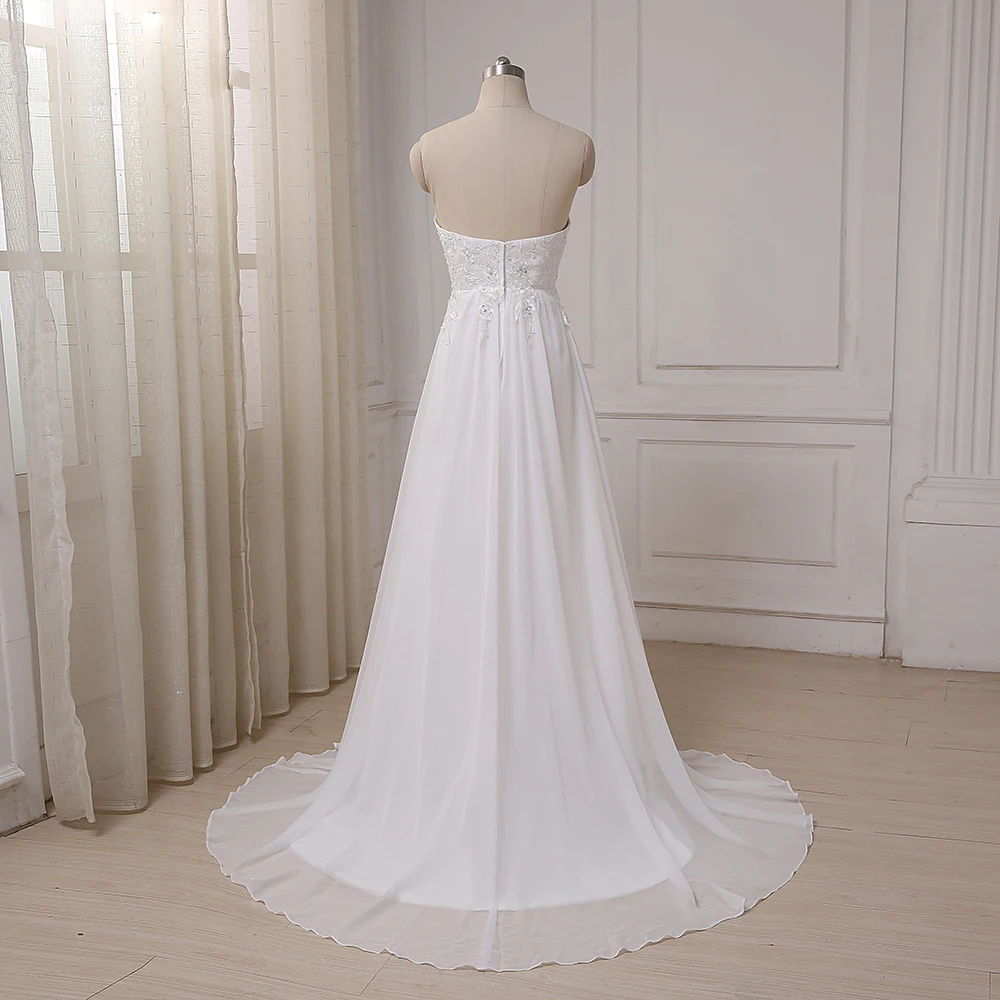 Недорогое свадебное платье Jiayigong шифоновое пляжное для беременных|pregnant bride