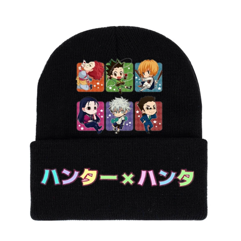 Hunter X Hunter Adult Beanie Cap Knit Hat Casual Beanie Hat Outdoor Autumn and Winter Warm Unisex 