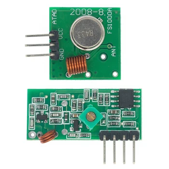 

D01 Free shiping 5 pair (10pcs)433Mhz RF transmitter and receiver link kit