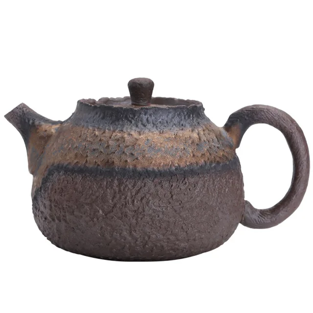 Kézi Retro Japán Kőedény Teáskanna Aranyozott Vas Máz Tea Edények Hagyományos Kínai Vízforraló Setel - Image 5