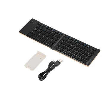 

Portable Wireless BT Keyboard Foldable Wireless Keyboard Ultra Slim BT Keyboard for Windows/Android/iOS