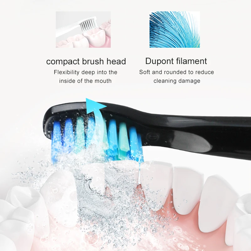Seago Electric Toothbrush Rechargeable Sonic Vibrate 4 Clean Modes Waterproof Brushes Soft Bristle Portable Adult Timer Brush electric toothbrush