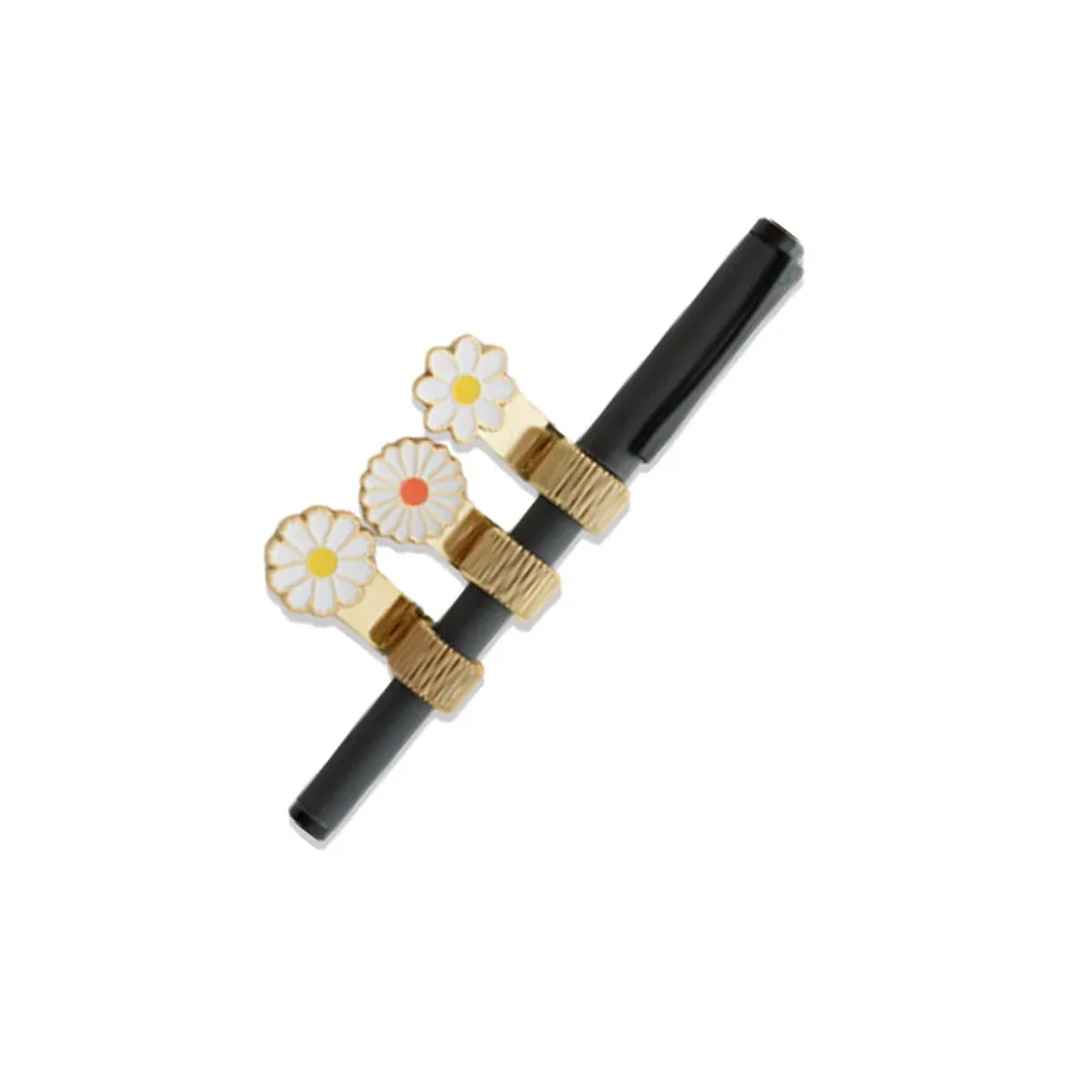 Portalápices de margaritas bonitas, Bloc de notas de flores, pluma bonita, Clips, diario de cuenta manual, marcapáginas, regalos para profesores, papelería japonesa