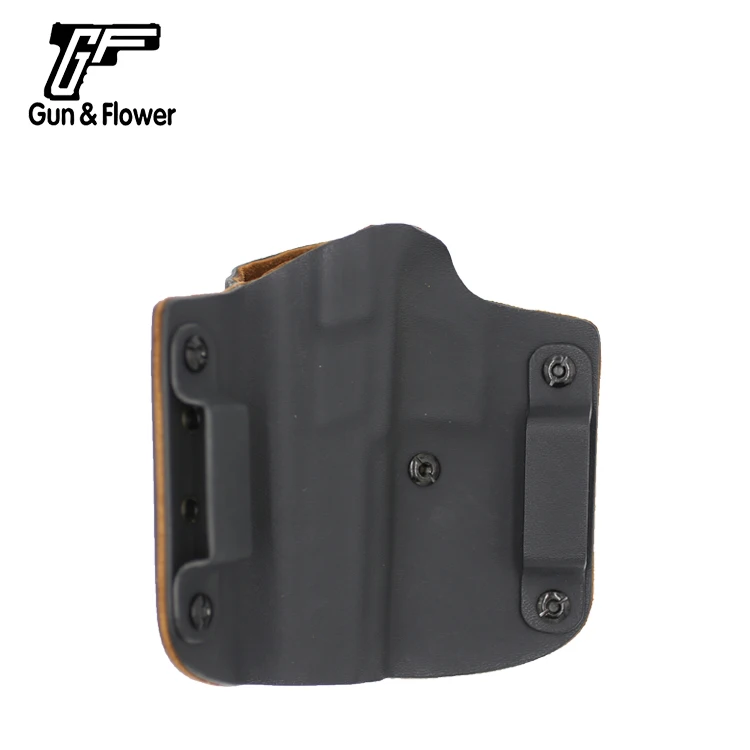 Gunflower Glock 17/22/31 снаружи пояса Kydex кобура с кожа снаружи пистолет CarryCase Крышка для съемки на открытом воздухе