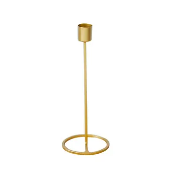 

Gold Single Head Candle Holder Nordic Style Metal Candle Holder Romantic Candlestick Creative Wedding Party Decoration