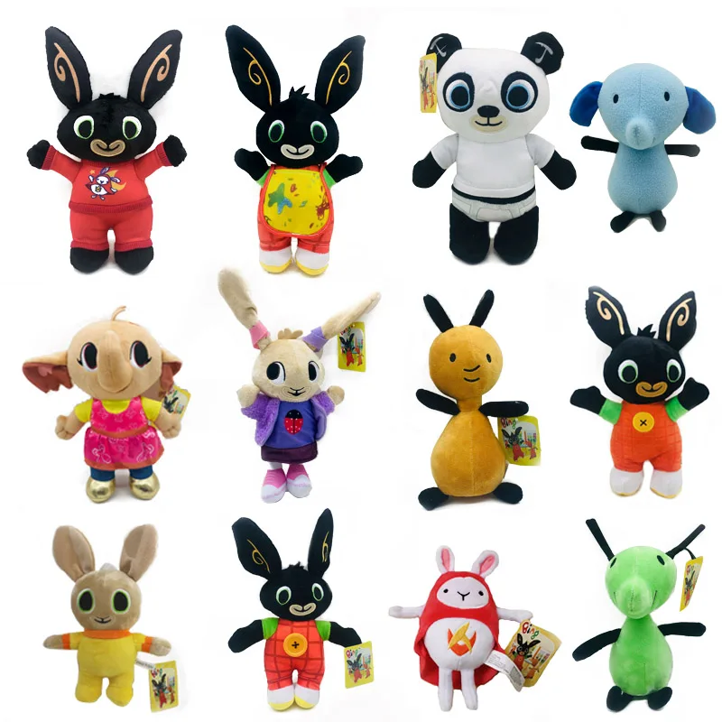 

Bing Bunny Plush Toy sula flop Hoppity Voosh pando bing coco Stuffed Toy children Christmas gifts