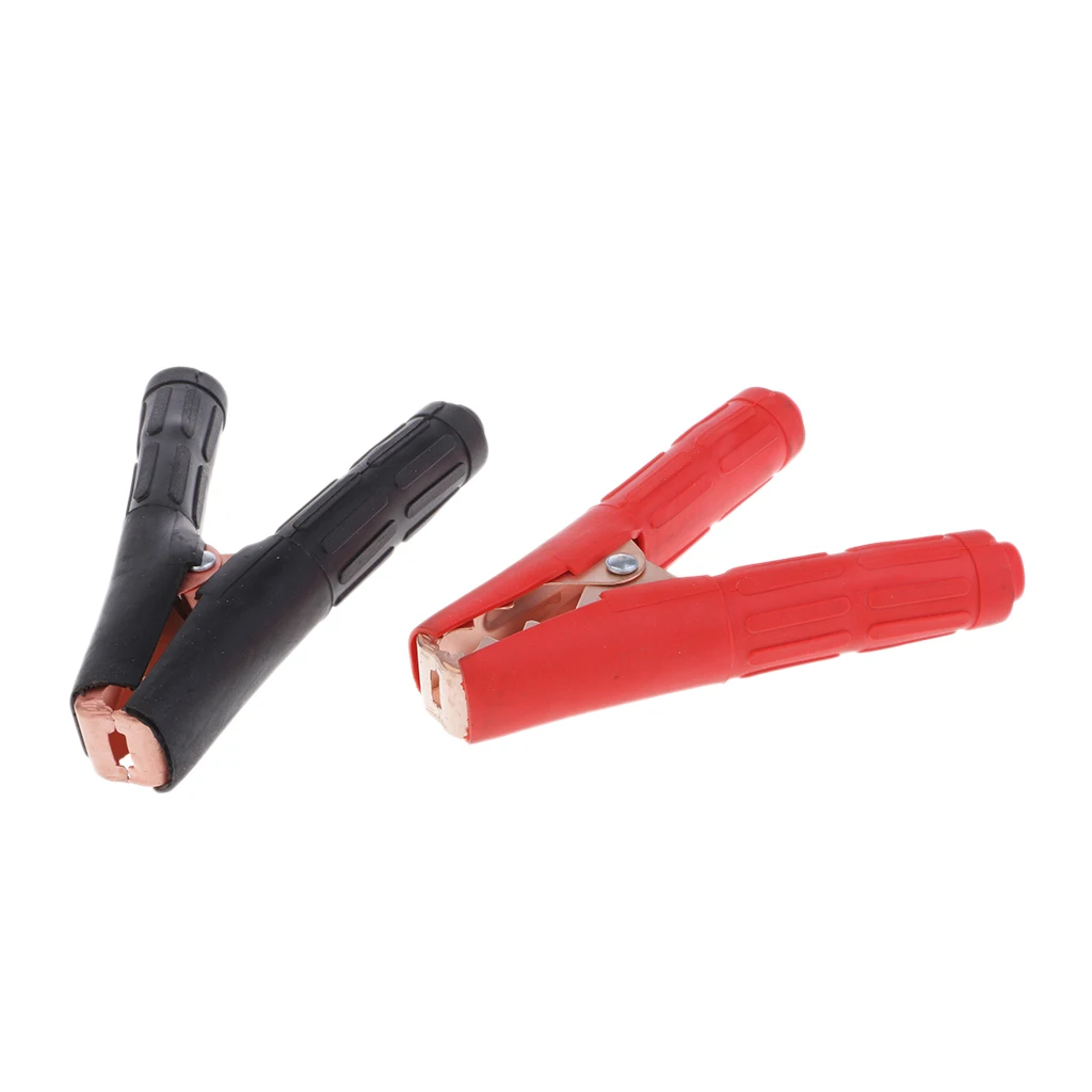 2x 1000A Black Red Insulated Battery Clip Clamp For Car Auto Vehicle