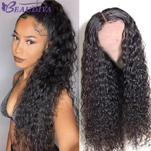 Монгольские волнистые волосы на кружеве, человеческие волосы, парики, предварительно выщипанные с детскими волосами, бесклеевой парик, 13х4, кудрявые человеческие волосы, парики французские