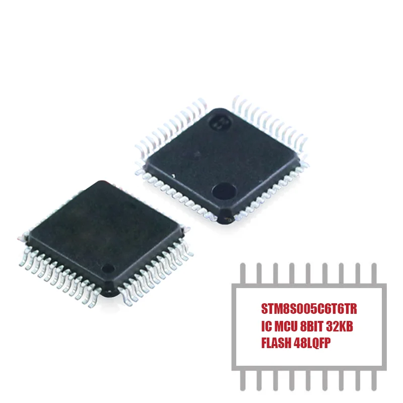 My Group Asia 1 шт. STM8S005C6T6 IC MCU 8-битный 16 МГц 32 Кб (32K x 8) FLASH 48-LQFP (7x7) микроконтроллер серии