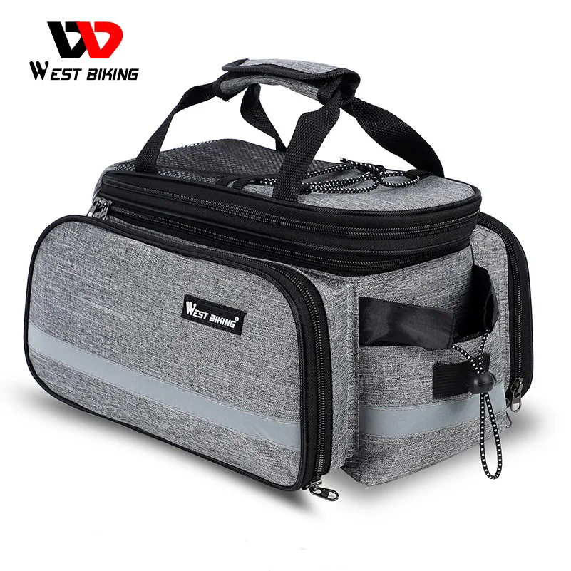 

WEST BIKING Bicycle Bags Large Capacity Cycling Pannier MTB Bike Saddle Handbag Storage Luggage Carrier Bag Rear Rack Trunk Bags