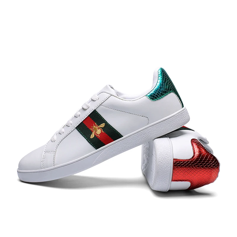 Zapatillas De deporte De lujo para Mujer, Zapatos planos clásicos Unisex, De diseñador, De cuero, transpirables