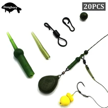 25 шт., аксессуары для ловли карпа, Chod, Heli, буровая установка, буферная втулка, противозапутывающая втулка, резиновый валик, поворотный зажим, инструмент для ловли карпа