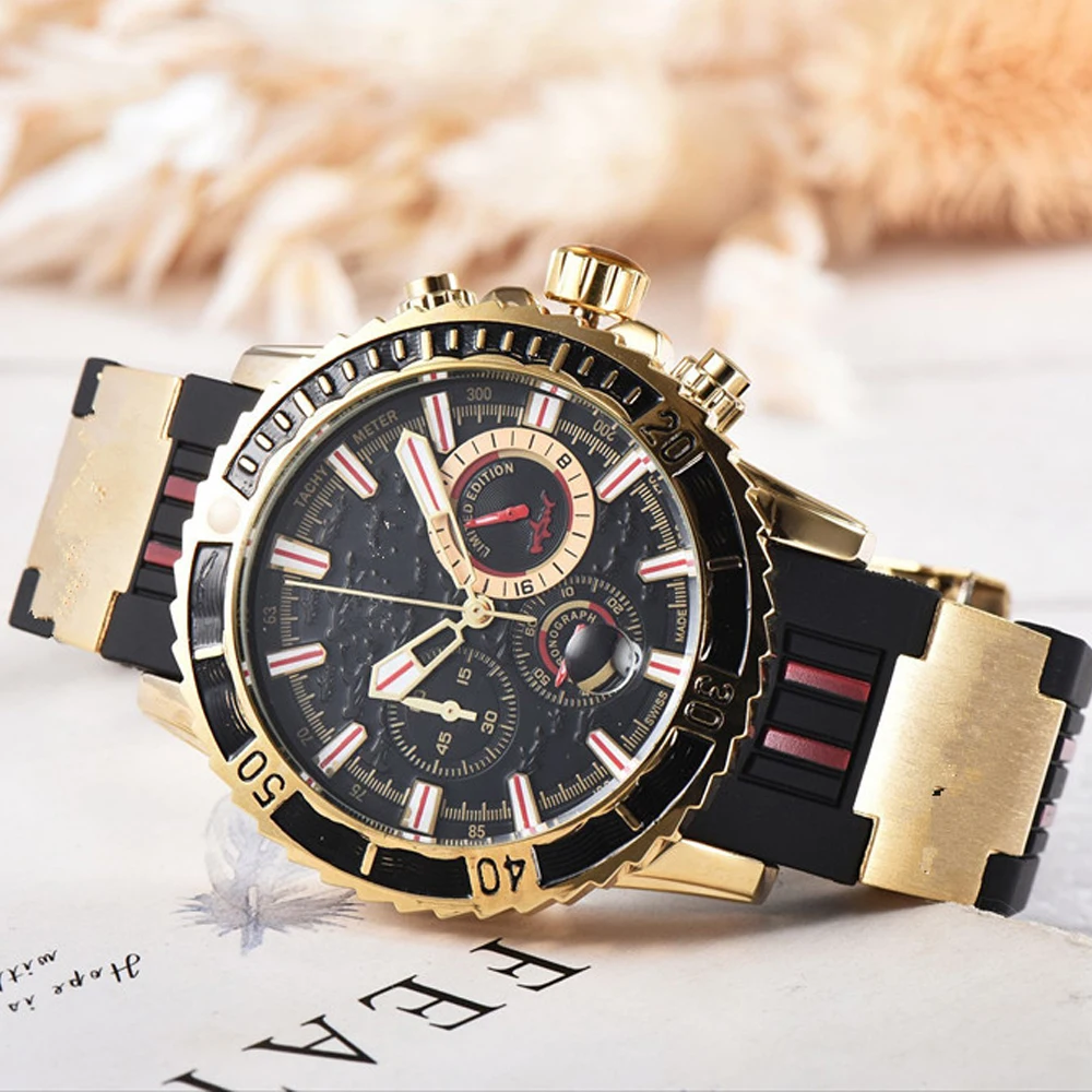Мужские часы лучший бренд класса люкс Модные кварцевые часы мужские спортивные военные наручные часы Relogio Dourado Masculino Reloj hombre