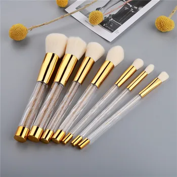 

FLD 7pcs Gold Makeup Brushes Set Soft Face Powder Foundation Eyebrow Concealer Cosmetics Make Up Brush Kit Brochas De Maquillaje