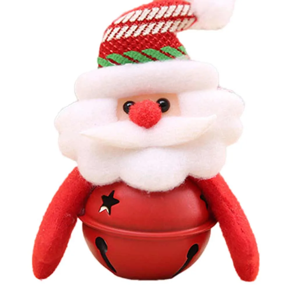 Рождественские звенящие колокольчики Санта Клаус дверной звонок снеговик, лося дверной звонок Рождественская елка Подвески рождественские DIY haning украшения для дома#25