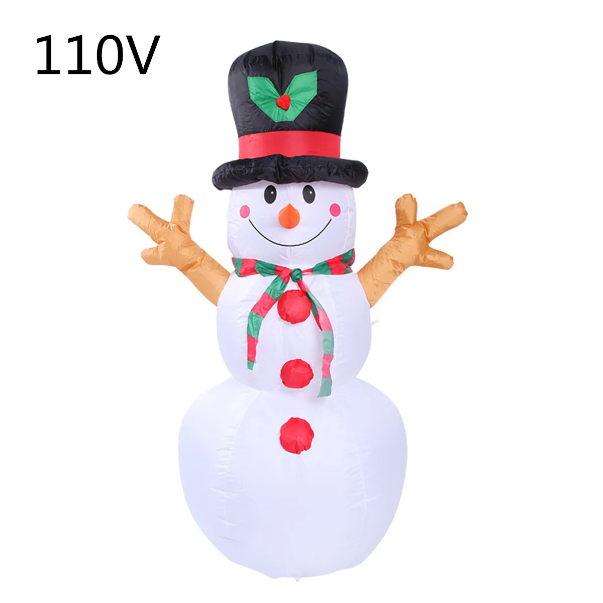1,2/1,6 м 100-240 в Рождественский Снеговик светодиодный надувная модель снеговик КУКЛА МЕТЛА крышка рождественские украшения перевязочные материалы+ вентилятор - Цвет: 160cm 110V