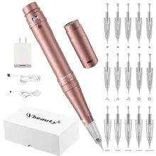 Wireless Permanent Makeup Machine Pen Professional Eyebrows Lip Tattoo Machine Microblading DIY Machine With Cartridge Needle