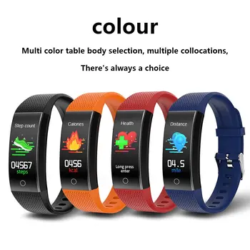 

QW18T Smart Watch Sport Bluetooth Waterproof Smart Wristban Blood Pressure Heart Rate Monitor FitnessTracker Bracelet Hot