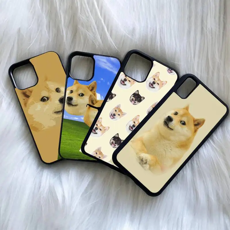 Doge Meme Kabosu Милый Забавный чехол для телефона Iphone 13 12 Mini 11 Pro Max 7 8 Plus X Xs XR PC жесткий