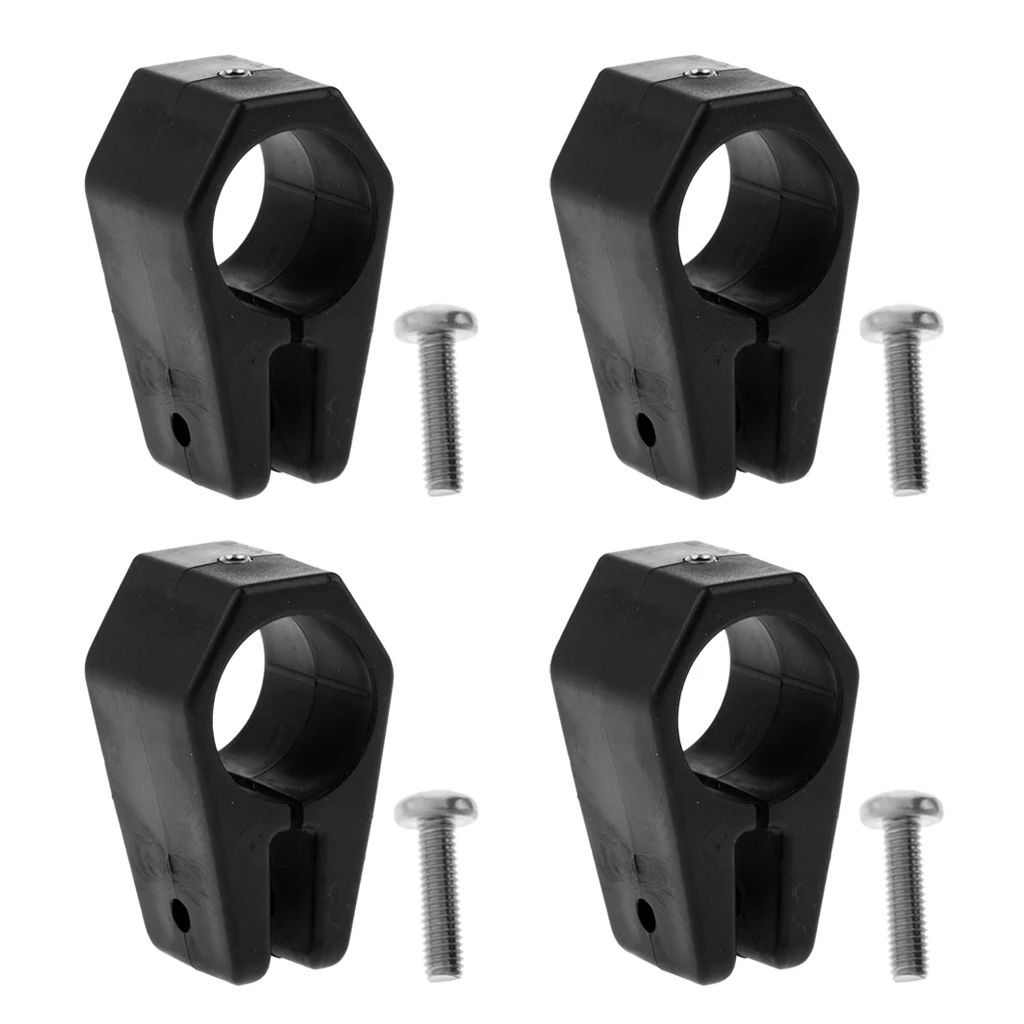 4pcs Bimini Top Hinge Nylon Jaw Slide, Marine Boat Hardware Fitting 1 inch 25mm