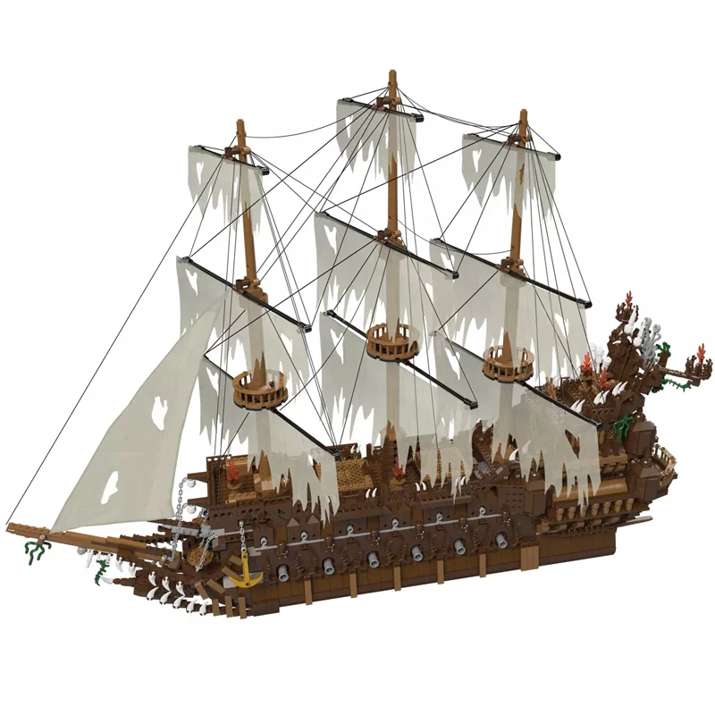 

16016 Movie Series Caribbean Pirates Ship Netherlands Flying Boat Set Building Blocks Bricks Toy