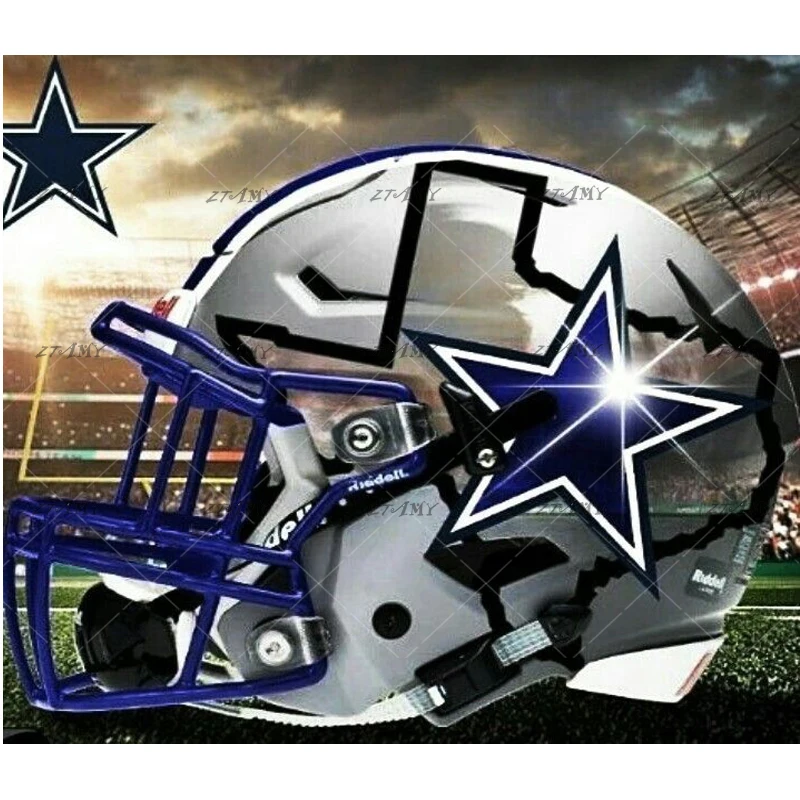 

5d diy Full Drill Square/round diamond painting KITS Dallas Cowboys NEW Embroidery Cross stitch Diamond Mosaic Party decoration