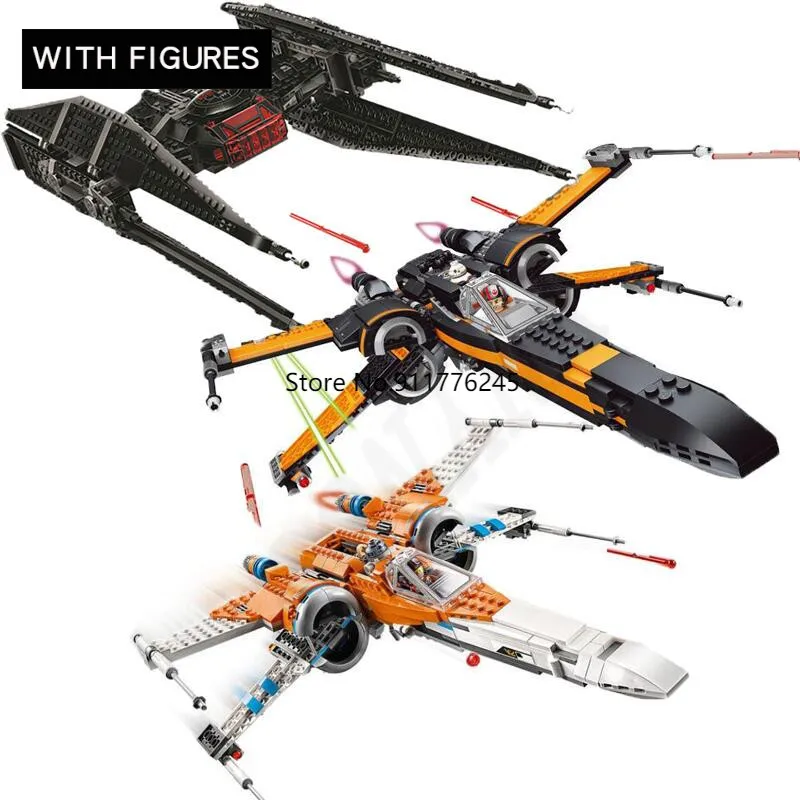 2020 Новинка в наличии Звездные войны 75102 75149 X крыло Звездный план Poe Tie Fighter Lepining