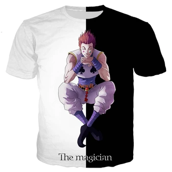 

Anime Hunter X Hunter Hisoka T Shirts Harajuku Tshirt Men Women T-shirts Fashion Summer Tops Hip Hop Tee Shirts Streetwear