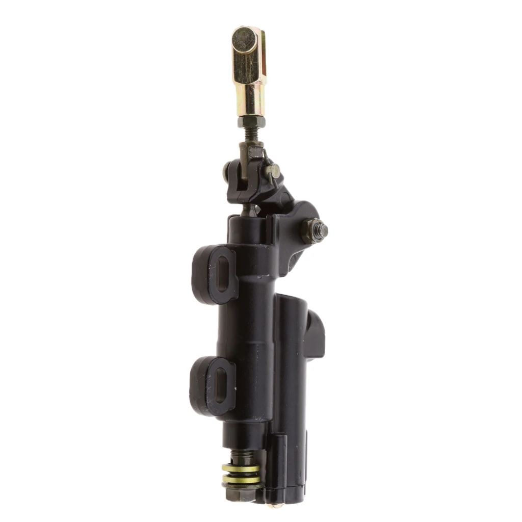 New Rear Hydraulic Brake Master Cylinder Pump With Fluid Reservoir ATV Dirt Bike - Black